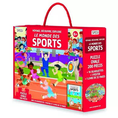 Le Monde Des Sports - Voyage, Découvre, Explore - Livre - Puzzle 200 Pièces