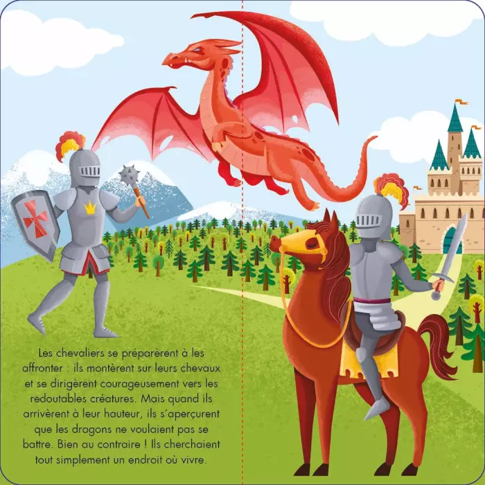 Chevaliers Et Dragons - Livre Et Puzzle Fantasy - SASSI