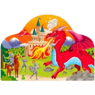 Chevaliers Et Dragons - Livre Et Puzzle Fantasy - SASSI