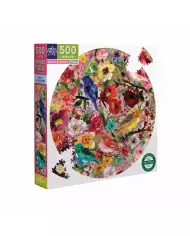 Puzzle Eeboo - Jaguars & Butterflies ( Jaguars Et Papillons ) - 500 Pièces