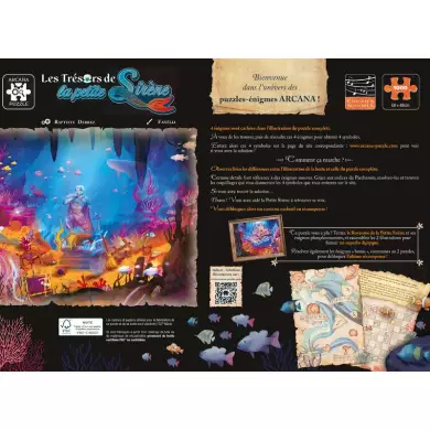 Puzzle Arcana - Les trésors De La Petite Sirène - 1000 Pièces