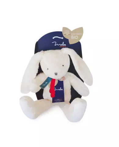 Doudou MAILOU - Grand Lapin Pantin Blanc