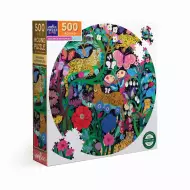 Puzzle Eeboo - Jaguars & Butterflies ( Jaguars Et Papillons ) - 500 Pièces