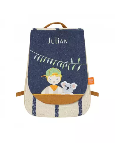 Sac À Dos Personnalisé Copain D'Abord - Enfant Et Koala