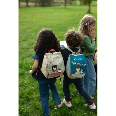 Sac À Dos Personnalisé Copain D'Abord - Enfant Et Ours