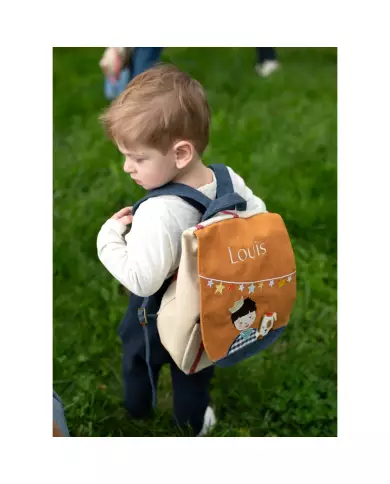 Sac À Dos Personnalisé Copain D'Abord - Enfant Et Chien