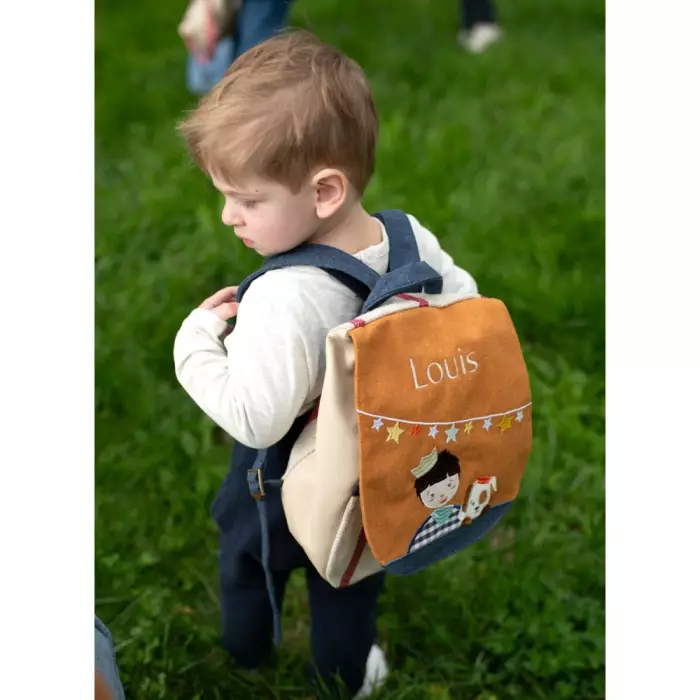 Sac À Dos Personnalisé Copain D'Abord - Enfant Et Chien