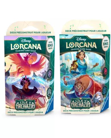 Lorcana S07 - Decks de Démarrage - L'Ile D'Archazia - La Belle Et La Bête - En vente le 07 Mars En Boutique