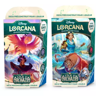 Lorcana S07 - Decks de Démarrage - L'Ile D'Archazia - La Belle Et La Bête - En vente le 07 Mars En Boutique