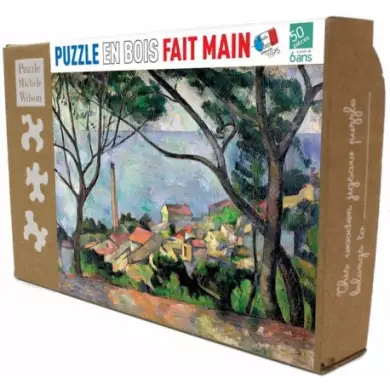 Puzzle Michèle Wilson - Vue Sur L'Estaque - Paul Cézanne - 50 Pièces