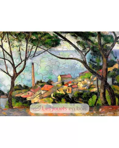 Puzzle Michèle Wilson - Vue Sur L'Estaque - Paul Cézanne - 50 Pièces