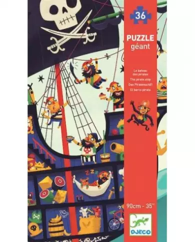 Puzzle Géant - Le Bateau Des Pirates - 36 Pièces