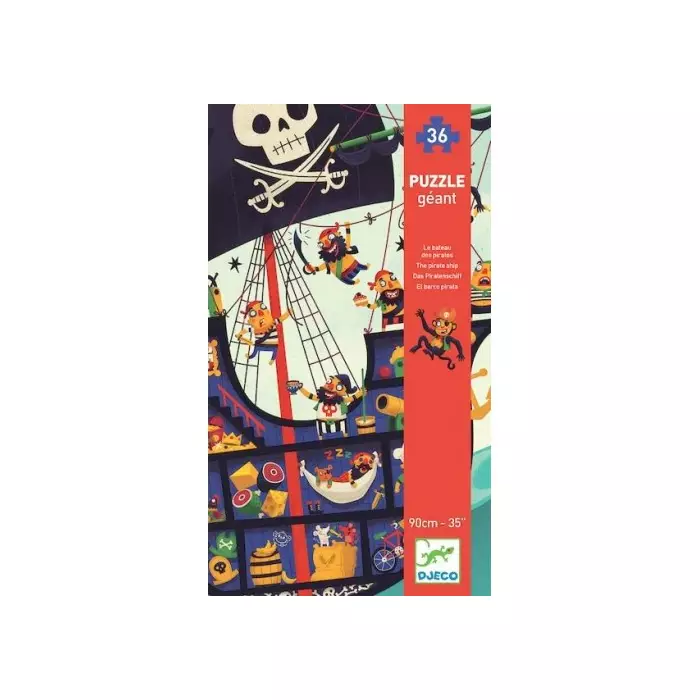 Puzzle Géant - Le Bateau Des Pirates - 36 Pièces