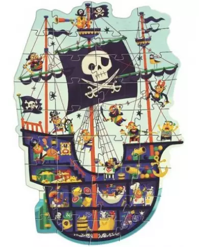 Puzzle Géant - Le Bateau Des Pirates - 36 Pièces